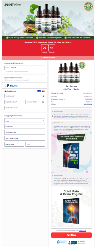 JointVive order page